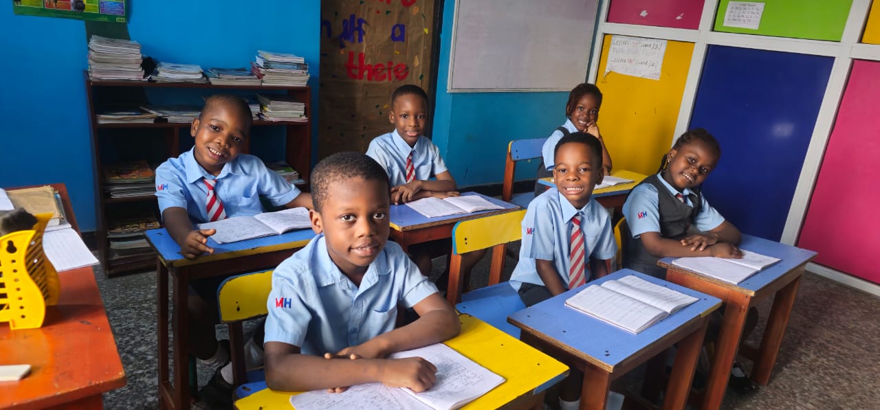 Primary pupils during classroom learning